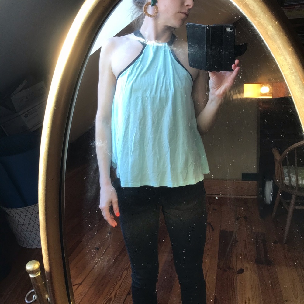 Victoria’s Secret Teal Built-in Bra Tank Top EUC S - Picture 10 of 13